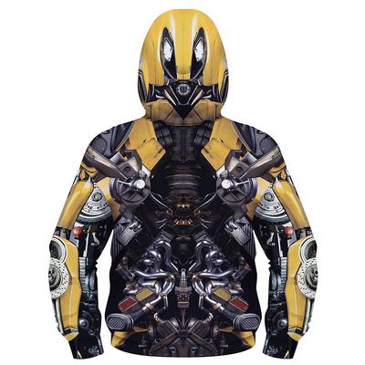 Boys 3D Cartoon Coat Long Sleeve Fall Winter Active Cool Kids 3-10 Years Daily Regular Fit