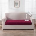 Stretch Sofa Seat Cushion Cover Slipcover, Magic Sofa Cover Couch Armchair Loveseat 4 or 3 Seater Grey Black Red Soft Durable Washable