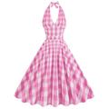 Classical Retro Vintage 1950s Hot Pink A-Line Dress Swing Dress Flare Dress Women's Girls' Carnival Dailywear Tea Party Casual Daily Dress Summer