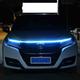 1pcs/set Car Hood Daytime Running Light Strip Waterproof Flexible LED Auto Decorative Atmosphere Lamp Ambient Backlight 12V Universal 12v