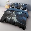 Pet Portrait Gazing Vintage Cat Cotton Bedding Set Weight Heavy And Soft Three Piece Set Suitable For Adults And Children Two Piece SetCotton Bedding Set ChristmasKing Queen Duvet Cover