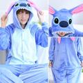 Adults' Cosplay Costume Party Costume Costume Cartoon Blue Monster Animal Onesie Pajamas Charm Chic Modern Funny Costume Polyester Microfiber Cosplay For Women Men Male Halloween Animal Sleepwear