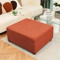 Stretch Ottoman Cover Spandex Elastic Stretch Rectangle Folding Storage Covers Removable Footstool Protect Footrest Covers