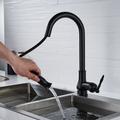 Pull Out Kitchen Faucet Sink Mixer with Sprayer, Antique 360° Swivel Single Handle One Hole Pull Down Kitchen Vessel Tap Deck Mounted, with Hot and Cold Water Hose