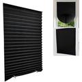 Window Blinds Self-Adhesive Quick Fix Pleated Shades for Bathroom Room