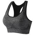 sports bra women's running, shock-proof, paired breasts, yoga vest, large size, no steel ring, gathering fitness sports underwear