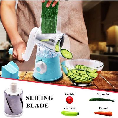 Multi-Functional Vegetable Cutter, Twister, Vegetable Cutter, Shredded And Sliced Hand-Cranked Kitchen Gadgets