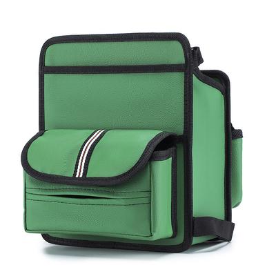 Car Seat Middle Organiser PU Leather Auto Between Seat Storage with Pockets Front Seat Handbag Holder Pet Net Barrier Organizer