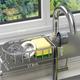 Kitchen Storage Rack Faucet Rack Black Gold Household Sink Dishwashing Sponge Rag Drain Water Hanging Basket Sink