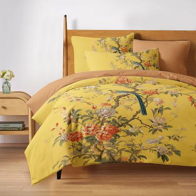 Chinese Scenery Series Landscape Pattern Duvet Cover Set Comforter Set,printed Boho Comforter Cover Cotton Bedding Sets With Envelope Pillowcase, Room Decor King Queen Duvet Cover