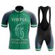 21Grams Men's Cycling Jersey with Bib Shorts Short Sleeve Mountain Bike MTB Road Bike Cycling Forest Green Green Green Bike Clothing Suit 3D Pad Breathable Quick Dry Moisture Wicking Back Pocket