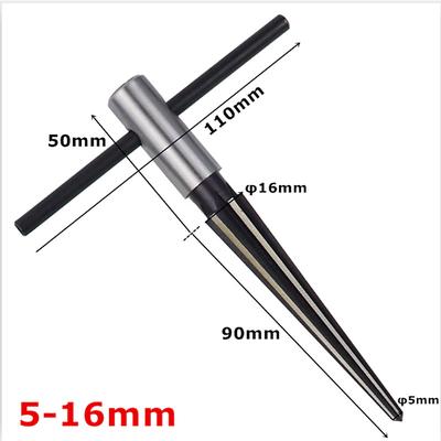 Taper Reamer 3-13mm5-16mm Hand Metal Reamer Deburring Enlarge Pin Hole Handheld Reamer For Wood Metal Plastic Drilling Tools