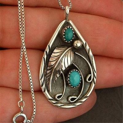 Women's necklace Archaistic Street Bohemia Leaf Necklaces / Silver / Fall / Winter / Spring / Summer