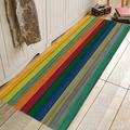 Rug Runner Colour Stripe Floor Mat Door Mat Hallway Carpets Area Rugs Washable for Bedroom Living Room Kitchen Bathroom Anti-Slip Floor Mats Wood lines