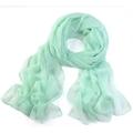 Women's Chiffon Scarf Party Evening Street Dailywear Wine Black Pink Scarf Pure Color / Basic / Winter / Spring / Summer / Vintage