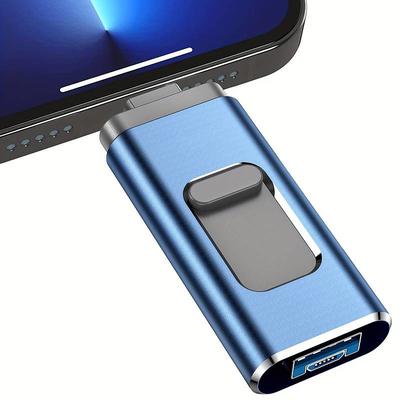 Flash Drive 128 GB For IPhone Thumb Drives USB Memory Stick High Speed Jump DrivePhoto Stick External Storage For IPhone/iPad/Android/PC