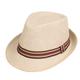 Men's Straw Hat Sun Hat Fedora Trilby Hat Black Brown Polyester Braided Streetwear Stylish 1920s Fashion Daily Outdoor clothing Holiday Plain Sunscreen Breathability