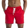 Men's Swim Shorts Swim Trunks Board Shorts Bottoms Breathable Quick Dry Lightweight Drawstring Mesh Lining With Pockets - Swimming Surfing Beach Water Sports Solid Colored Summer