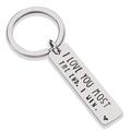 I Love You More The End 's Stainless Steel Keychain Valentine's Day
