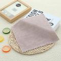 Coral Velvet Square Towel Kitchen Dishcloth Soft Absorbent Small Handkerchief Plain Color Saliva Towel Baby And Children Hand Towel