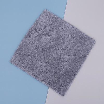 Coral Velvet Square Towel Kitchen Dishcloth Soft Absorbent Small Handkerchief Plain Color Saliva Towel Baby And Children Hand Towel