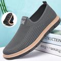 Men's Loafers Slip-Ons Comfort Loafers Cloth Loafers Walking Vintage Casual Outdoor Daily Cloth Warm Height Increasing Comfortable Lace-up Black Grey Winter