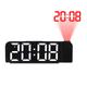 180° Rotation LED Digital Projection Alarm Clock Electronic Mute Clock Ceiling Projector Alarm Clock For Bedside Bedroom Desktop