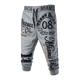 Men's Loose Sweat Shorts Capri Pants Drawstring Print Letter Sports Weekend Active Basic Black White