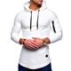 Men's T shirt Tee Long Sleeve Shirt Hooded Long Sleeve Sports Outdoor Vacation Going out Casual Daily Soft Plain Black White Activewear Fashion Sport