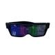 LED Bluetooth Glasses Customizable Light Up Glasses with APP Control LED Glasses for Parties Christmas Festivals Flashing Display DIY Text Messages Animation Gift for Women Men