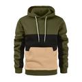 Men's Unisex Hoodie Pullover Hoodie Sweatshirt Pullover Black And White Black White Army Green Red Hooded Solid Color Pocket Casual Daily Sports non-printing Casual Spring Fall Fall Winter