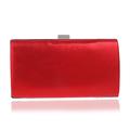 Women's Clutch Bags PU Leather Party Event / Party Bridal Shower Solid Color Silver Black Red