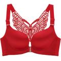 Women's Curve Plus Size Solid Color Butterfly Ladies Sexy Winter Fall Spring Push Up Bras 3/4 Cup Bra Black Wine Red Big Size US34A / FR90A / INT75A US34B / FR90B / INT75B US34C / FR90C / INT75C