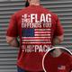 If This Flag Offends You 'Ll Help Pack Vintage Mens 3D Shirt Green Summer Cotton Graphic Prints Patriotic National Drak Gray Black White Tee Men'S Blend Basic Short