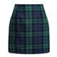 Women's Skirt Bodycon Mini High Waist Skirts Print Plaid Street Daily Winter Woolen Fashion Casual Sapphire Turquoise Dark Green Dark Coffee