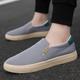 Men's Sneakers Dress Loafers Walking Casual Daily Canvas Breathable Loafer Black White Green Spring Fall