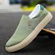 Men's Sneakers Dress Loafers Walking Casual Daily Canvas Breathable Loafer Black White Green Spring Fall