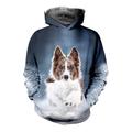 Kids Boys Hoodie Pullover Animal Dog Long Sleeve Pocket Children Top Casual 3D Print Hoodie Cool Daily Black Navy Blue Blue Fall 7-13 Years