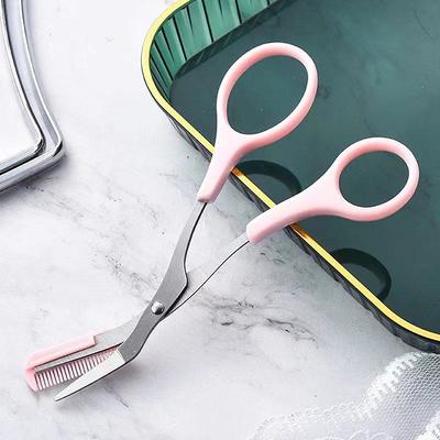 Eyebrow Trimmer Scissor With Comb Lady Woman Men Hair Removal Grooming Shaping Stainless Steel Eyebrow Remover Makeup Tool