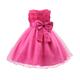 Toddler Girls' Dress Flower Sleeveless Wedding Party Layered Bow Princess Sweet Tulle Dress Flower Girl's Dress Summer Spring Fall 2-12 Years White Pink Navy Blue