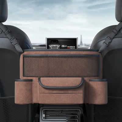 Car Handbag Holder Between Seats Large Capacity Car Purse Holder Automotive Consoles Organizers For Document Phone Storage Car Organizer