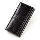 Women's Wallet Coin Purse Nappa Leather Cowhide Daily Zipper Solid Color Black Red Blue