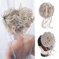 Messy Bun Clip in Bun Hair Extensions Claw Clip Hair Bun Wavy Curly Chignon Hair Bun for Women Bun Extensions Tousled Updo Bun Ponytail Extension Messy Bun