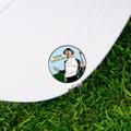 Golf Ball Marker Hat Clip 25mm Round Metal Coin Marker, Choose from a Variety of Designs for Positioning Your Golf Ball