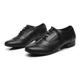 Men's Latin Shoes Ballroom Shoes Modern Shoes ShoesFor Men Professional Ballroom Dance Waltz Leatherette Loafers Party /Prom Fashion Splicing Thick Heel Closed Toe Lace-up Adults' Black / White Black