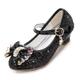 Girls'Heels Party Mary Jane Basic Pump PU Little Kids(4-7ys) Big Kids(7years ) Dress Crystal Bowknot White Black Purple Spring Summer / Flower Girl Shoes / EU36