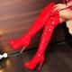 Women's Boots Stripper Boots Sexy Boots Heel Boots Party Club Solid Color Over The Knee Boots Thigh High Boots Winter Buckle Platform Stiletto Heel Round Toe Fashion Sexy Faux Leather Patent Leather