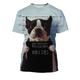 Animal Dog French Bulldog T-shirt Anime Graphic T-shirt For Couple's Men's Women's Adults' 3D Print Casual Daily