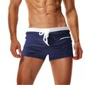 Men's Swimwear Swim Trunks Board Shorts Swim Shorts Swimsuit Solid Colored Black Blue Royal Blue Orange Red Bathing Suits Sporty