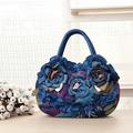 Women's Handbag Silk Party Daily Flower Durable Anti-Dust Solid Color Black Red Blue